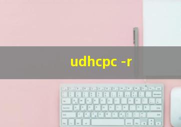 udhcpc -r